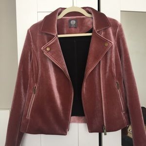 Vince Camuto Velvet Moto Jacket